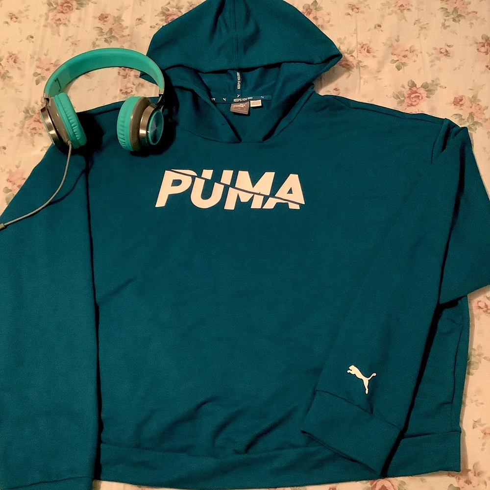 Teal Puma Hoodie NWOT
